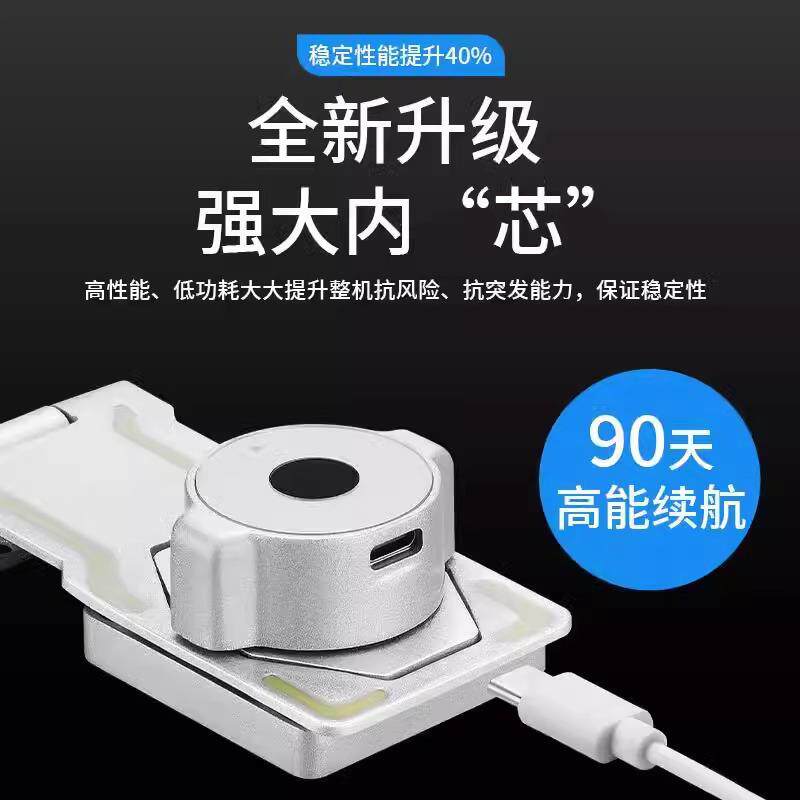 扣指纹锁带锁牌插销锁免孔冰箱锁冰指纹锁柜搭扣柜门抽打屉锁安全