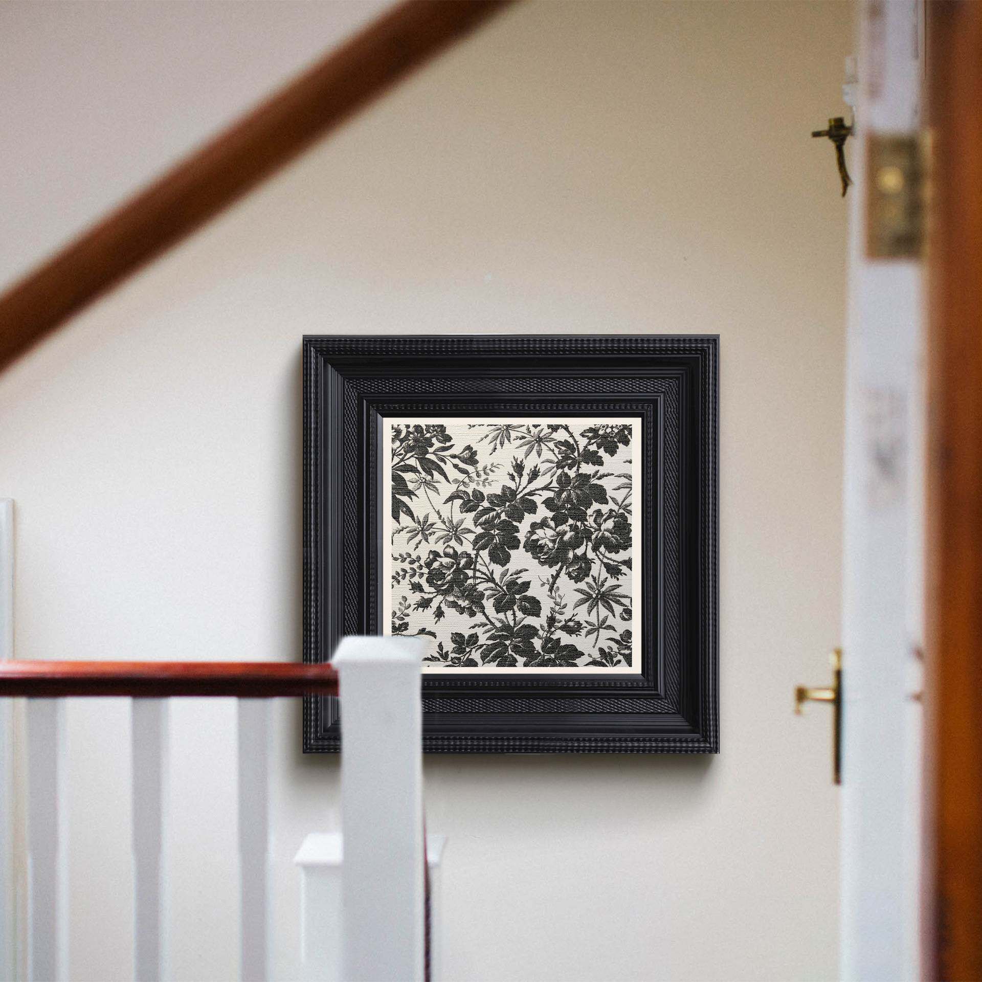 画玩美栀子花开美式客厅餐厅玄关装饰画法式轻奢挂画欧式复古壁画