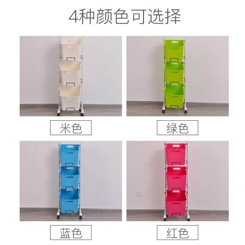 脏衣篮可移动置物架生分间收纳架脏衣篮筐浴室脏衣篓框可卫离实用