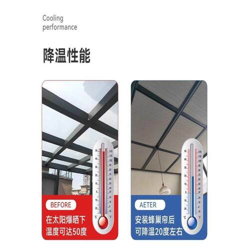 阳光蜂房遮阳层巢帘顶帘电动手F87ST8SH双全遮光窗帘天棚动帘天窗