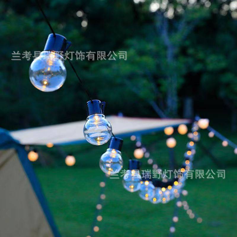 led跑马灯太阳能灯串彩灯公园户外露营酒店公园氛围装饰节日圣诞