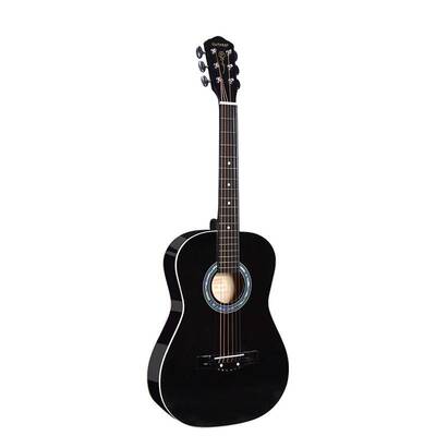 guitarist34寸黑色民谣吉他旅行便携琴行和弦学习便携旅行吉他