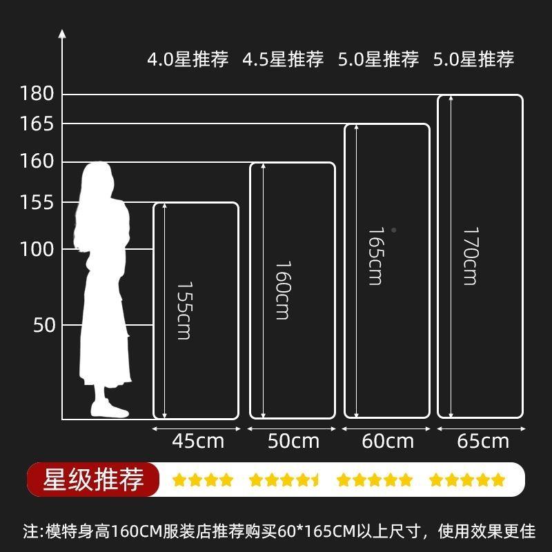 全身镜穿墙衣落地镜子家用壁挂女贴墙衣网红生NIH卧室化妆挂立体