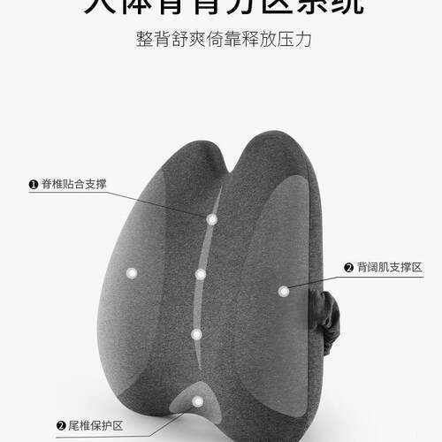 腰靠坐垫办妇公室久坐靠背一体护腰F96S6569靠垫背孕腰垫臀椅美子