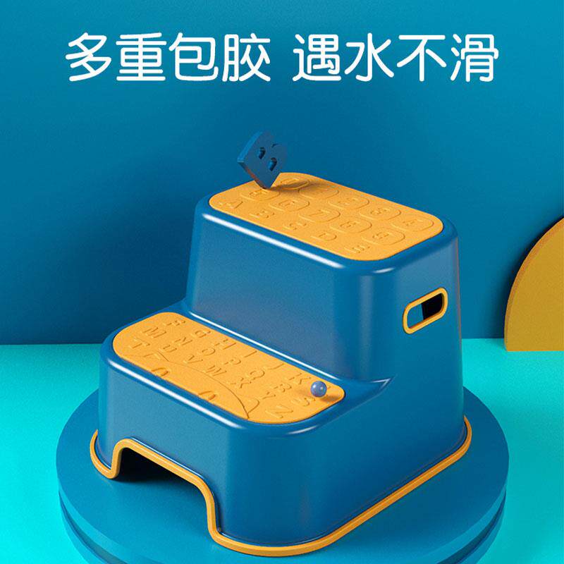 脚I儿童垫脚宝宝踩脚洗漱凳子卫生间洗手凳小台XAL阶洗脸防滑楼梯