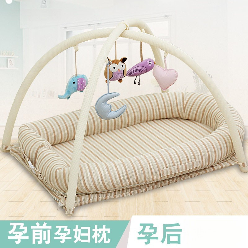 婴儿床可折叠哄睡床中床便携式防压宝宝新生儿摇篮睡床上嘉欣工厂