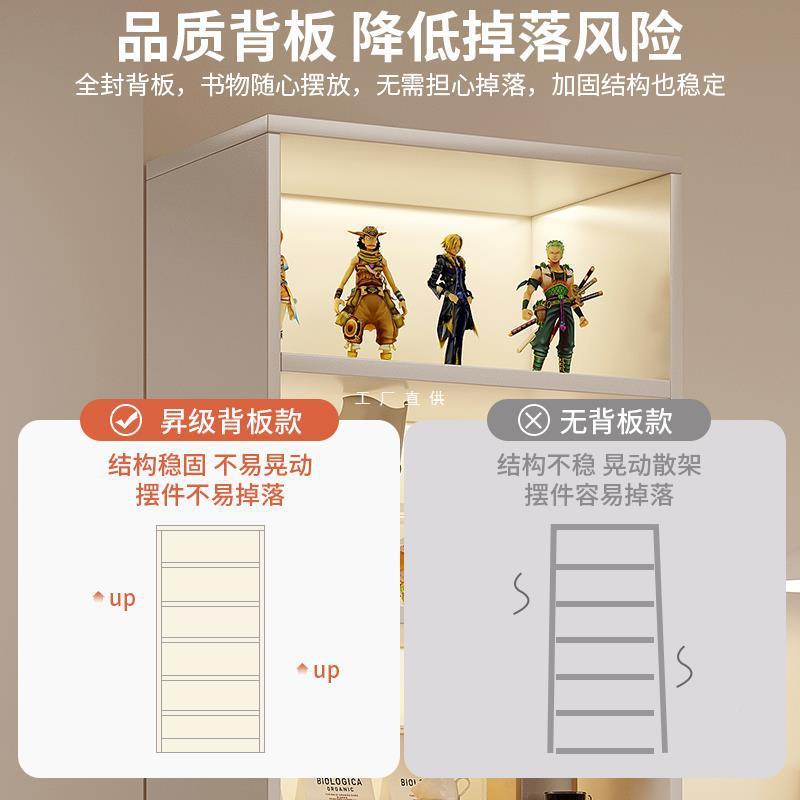 电视角柜旁置物架家用书架客柜厅简易落地收子纳展示多层sg23-8-1