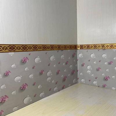 墙围子水暖火简约壁纸纸炕围可擦洗炕床炕大墙纸卧室pvc农村自粘