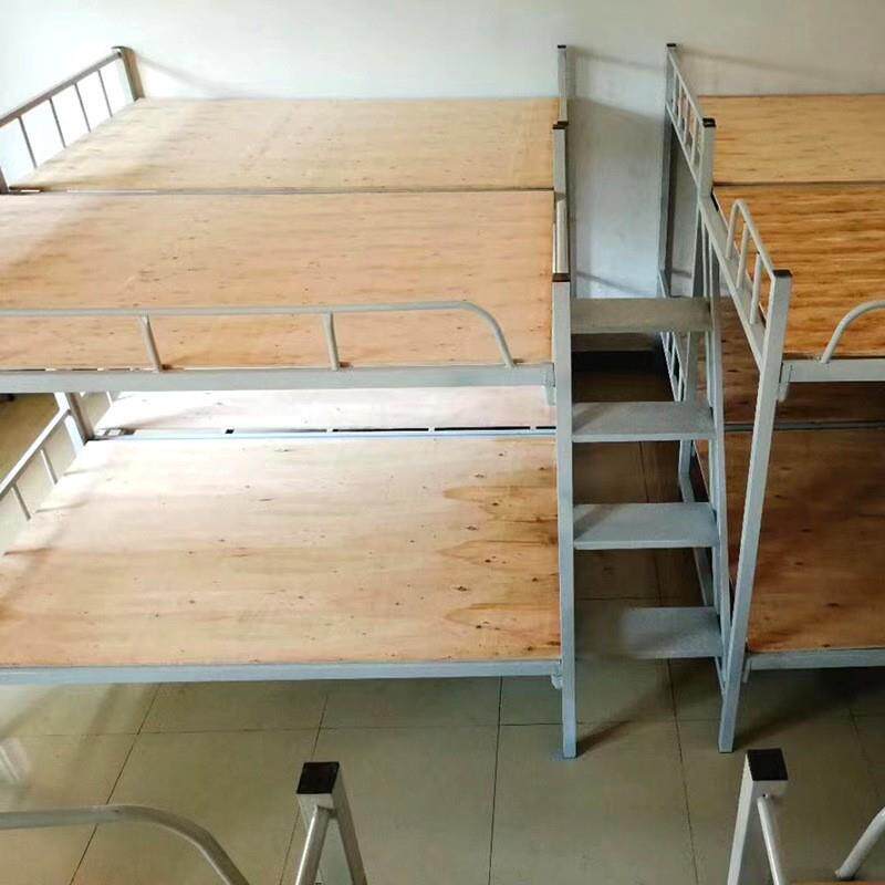 学校宿舍上下铺工铁床加厚工地体双YGA人连床厂铁员工高低双人床