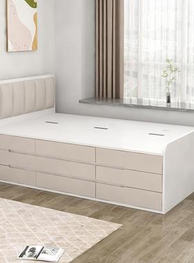 #户型储物床高箱抽屉床AIRBED-2收纳榻米侧翻单人榻床1.2米床省空间小半高