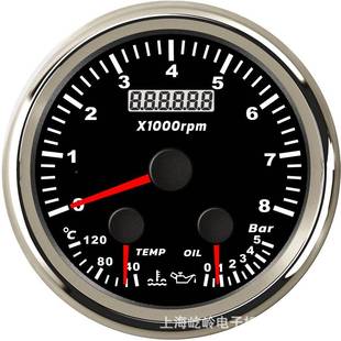 85mm指针水温表带压表转速EL小表合一多功能油仪表时计