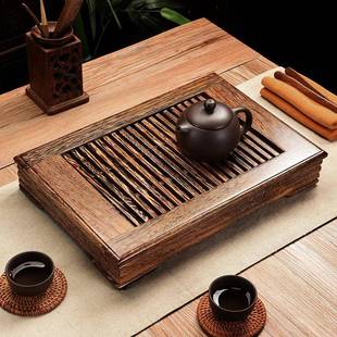 茶台黑茶海屉约家用实木 xyt小简号檀抽鸡翅木茶盘储F7568HHT水式