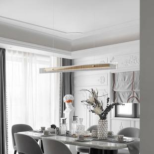 轻奢玻璃简吧台现长条灯 代简餐厅吊灯约极设计441师家用创意个性