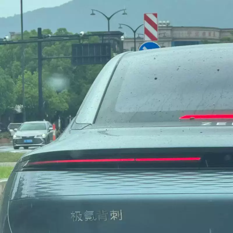 适用于极氪001不锈钢材质定制车尾标极氪背刺个性恶搞创意车标贴