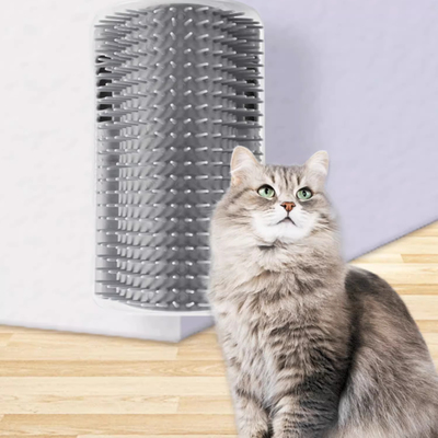 猫猫蹭痒神器猫抓痒蹭毛器猫咪去浮毛蹭脸猫抓板墙角按摩自嗨玩具