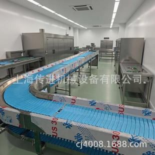 绳带式厨房收盘输送线 传进牌餐盘输送机 浦东张江餐盘回收传送带