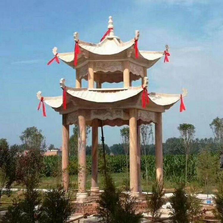 公石亭子凉小区石亭园花岗岩六角221凉亭