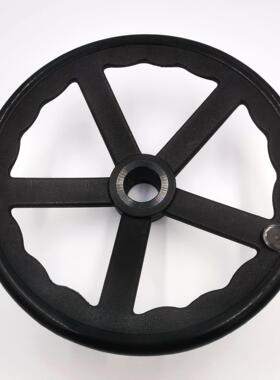 河北厂家销电动执行机构手轮PA66/PP五辐handwheel配手柄量大从优