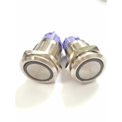 TAYEE天逸金属一体按钮TMB22-PD22-J带灯按钮自复位按钮 环灯按钮