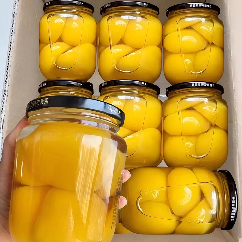 黄桃罐头整箱批发水果510g新鲜糖水美味好吃即食网红休闲零食罐头