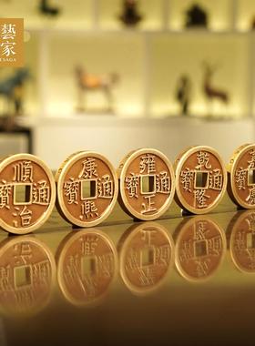 铜艺世家全铜五帝钱挂件家居摆饰门对门挂饰加厚装饰品随身工艺礼