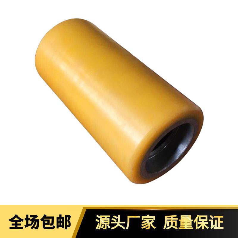 科朗crown电动叉车轮子海斯特叉车聚氨酯轮 承重轮承载轮82*165