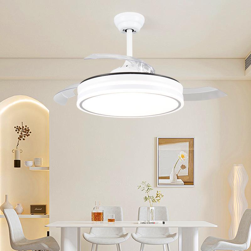 隐形风扇灯客厅大厅扇主灯全光谱餐厅吊灯电257简约家扇用一体吊