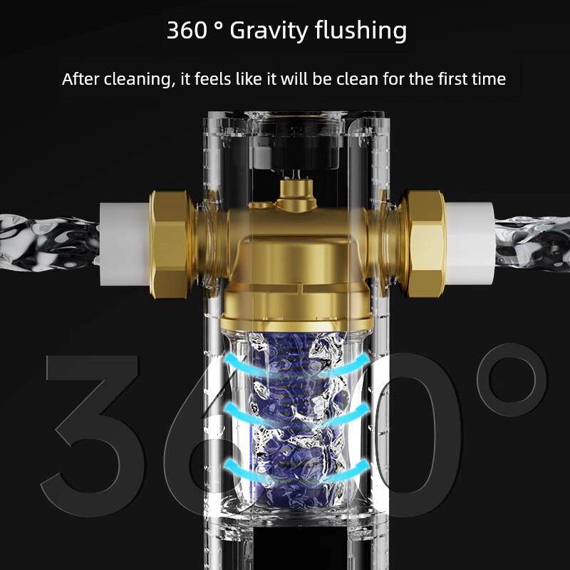 艾肯前置过滤器自动反冲洗全屋自来水净水家用10T大通量全铜防爆