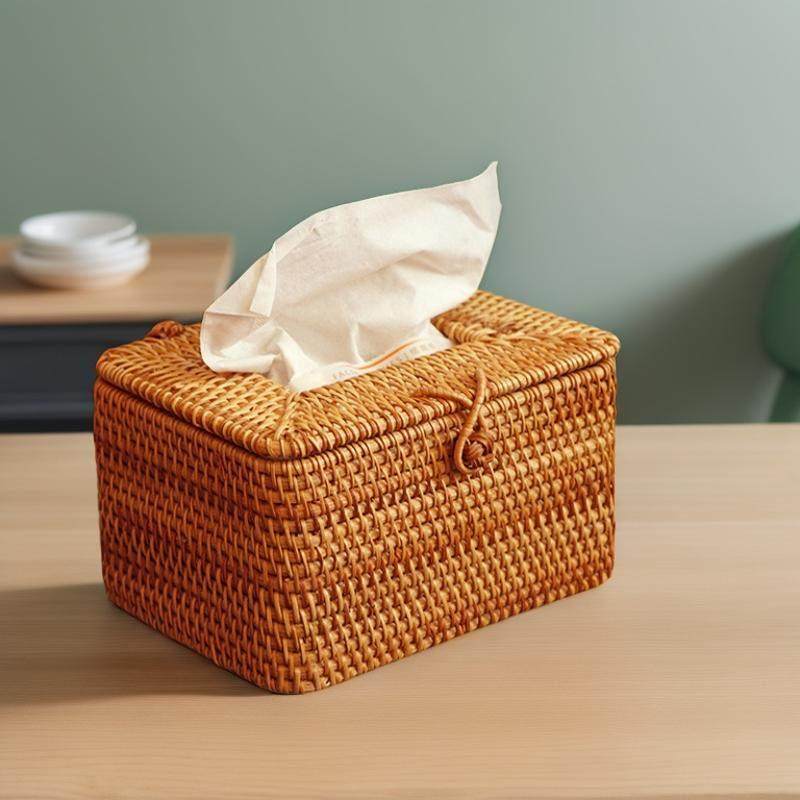 越南藤编纸巾盒卫生纸盒纸巾收纳盒秋藤编织卷筒卫生纸筒餐纸盒民,收纳整理,纸巾盒,淘宝优惠券,粉丝福利购,淘宝优惠卷