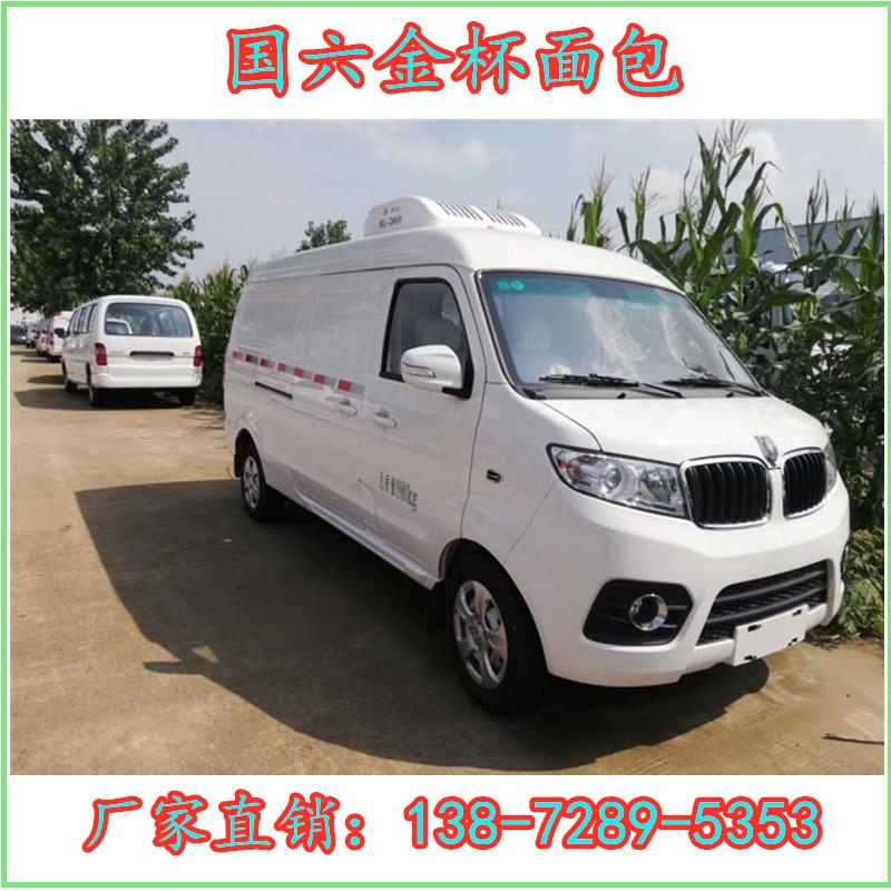 鲜货奶品疫苗 制冷保温效果好国六蓝牌 金杯运面包型冷藏车