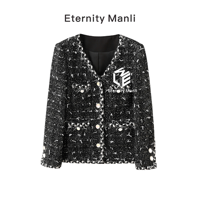 韩版厚款小香风外套百搭长袖