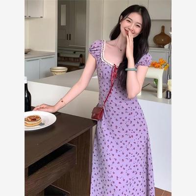 温柔风感连衣裙女2025夏