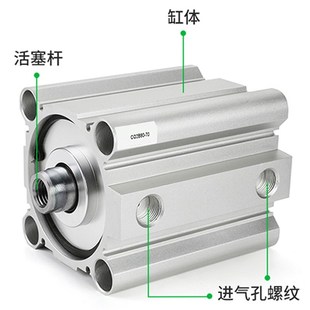 80X100X10D CQ2B小型气动薄型气缸CDQ2B12