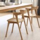 原木白蜡木实木椅子餐椅家用现代简约酒店餐厅奶茶店桌椅设计师椅