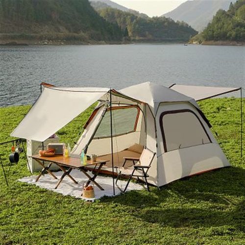 新款天幕帐篷户外天幕一体便捷式全自动二合一防雨野餐露营可