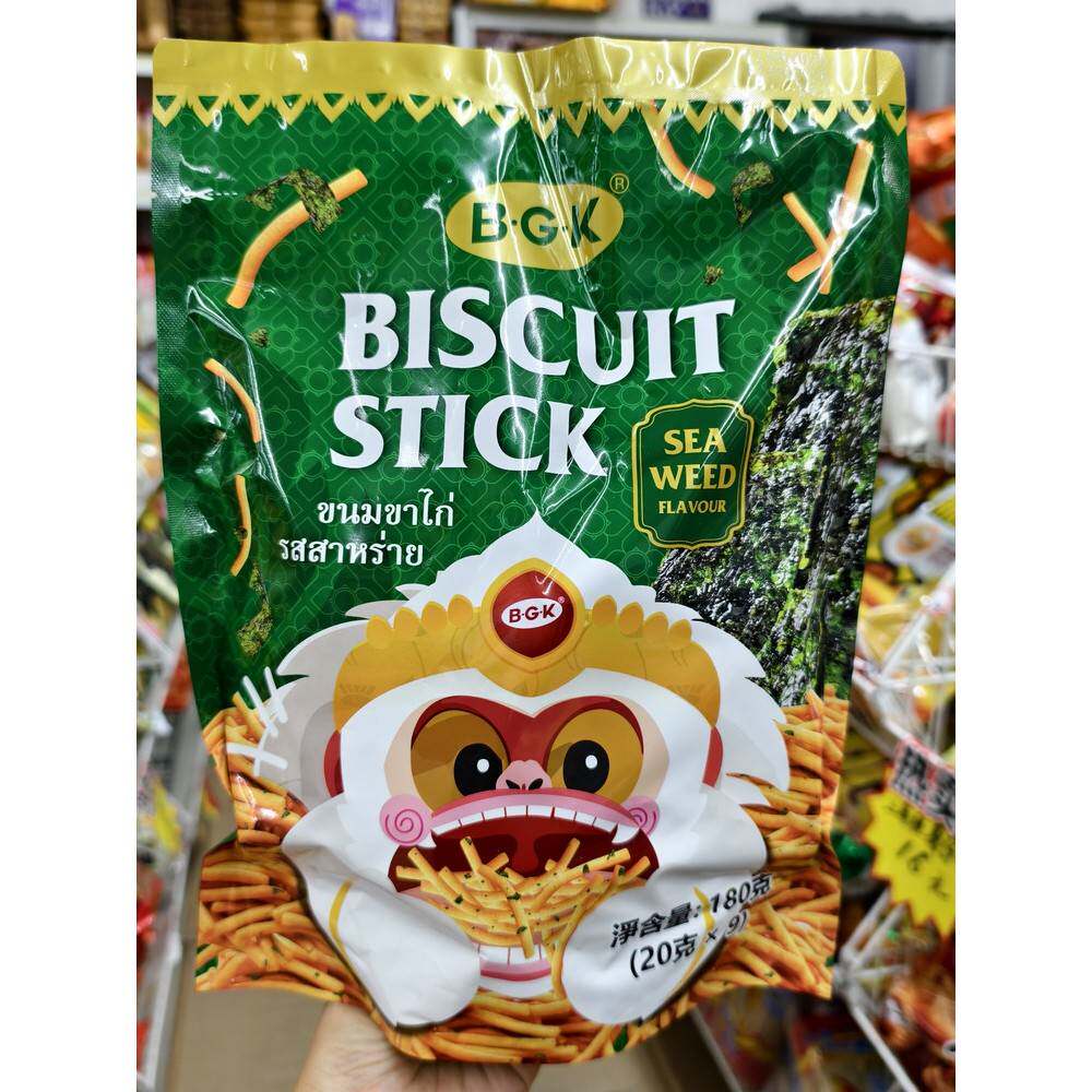 香港购泰国BGK海苔味脆脆条虾条特产薯条网红怀旧零食品180g