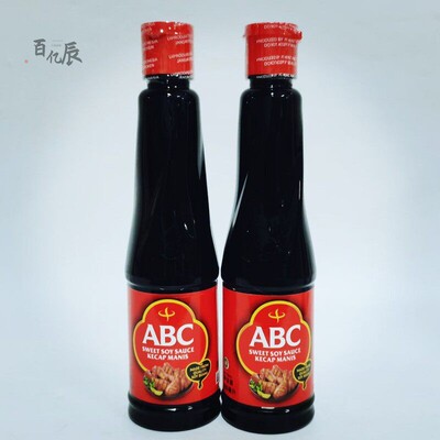 ABC甜酱油调味汁600ml*3瓶印尼原装酿造儿童酱油家庭用烹饪调味