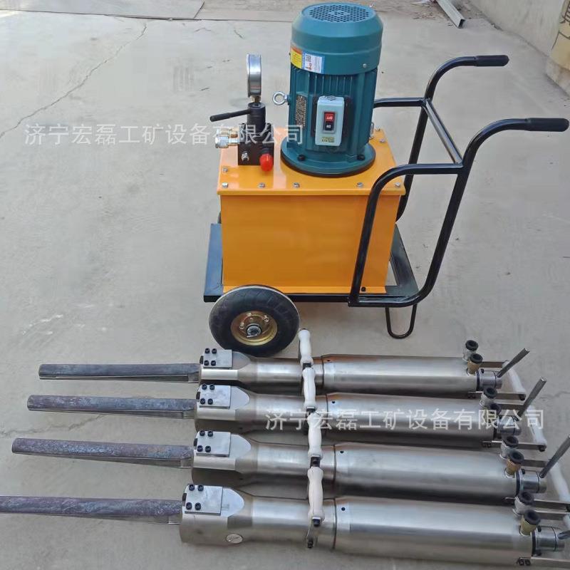 小型电动柴油液压分裂机矿山岩石开山劈裂棒混凝土矿山破碎机