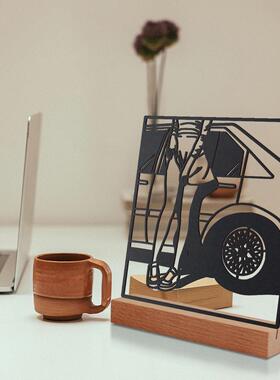 手工创意电视柜装饰摆件家居客厅卧室玄关酒柜办公室桌面时钟摆设