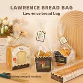 一次性烤面包方底包装 袋长面包盒100块 盒烤面点餐包装