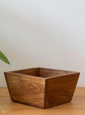 榆木实木斗米斗日进斗金婚庆招财进宝斗烧香摆件香炉聚宝盆包邮