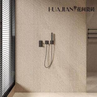 砂岩仿古砖600x1200背景墙砖卫生间浴室墙砖防滑地砖庭院拉槽瓷砖