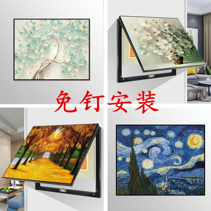欧式电表箱装饰画配电箱免打孔轻奢开关闸盒奢华高档简欧黄金满地
