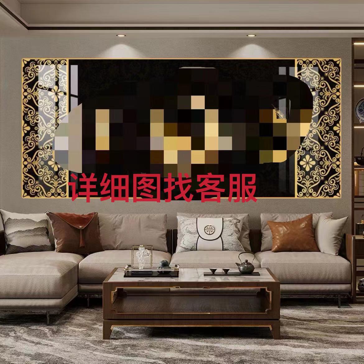 热销民族风挂画个性壁画客厅卧室装饰画民族风沙发晶瓷挂画包邮图片