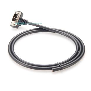 232串口DB9弯头串口延长线9针单头线免焊接线公头母头屏蔽数据线