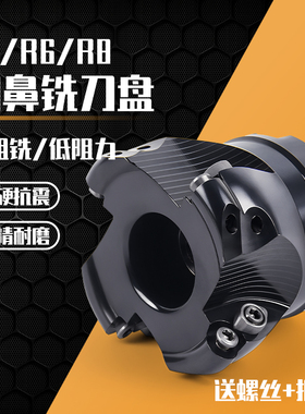 领航者圆鼻面铣刀盘EMRW/EMR/TRSR5/R6圆刀片50/63/100开粗飞刀头
