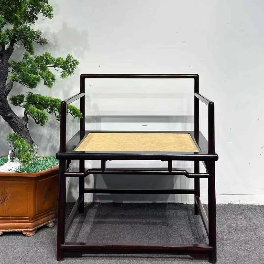 赫芬顿中式红木家具藤面