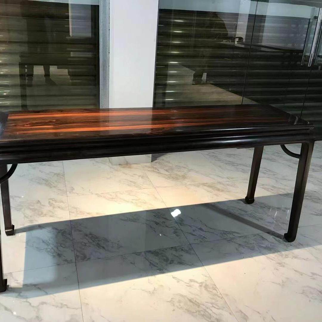 明式红木家具交趾黄檀中堂六件套客厅大红酸枝条案八仙桌组合