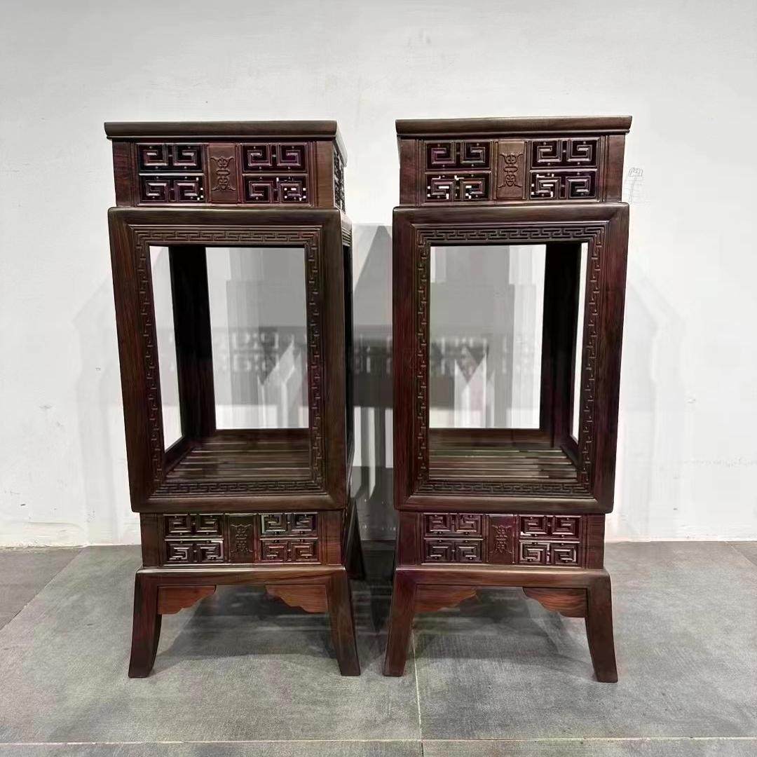 中式红木花架大红酸枝盆景架实木花几花盆架子方形置物架鱼缸架,住宅家具,红木边桌几类,淘宝优惠券,粉丝福利购,淘宝优惠卷