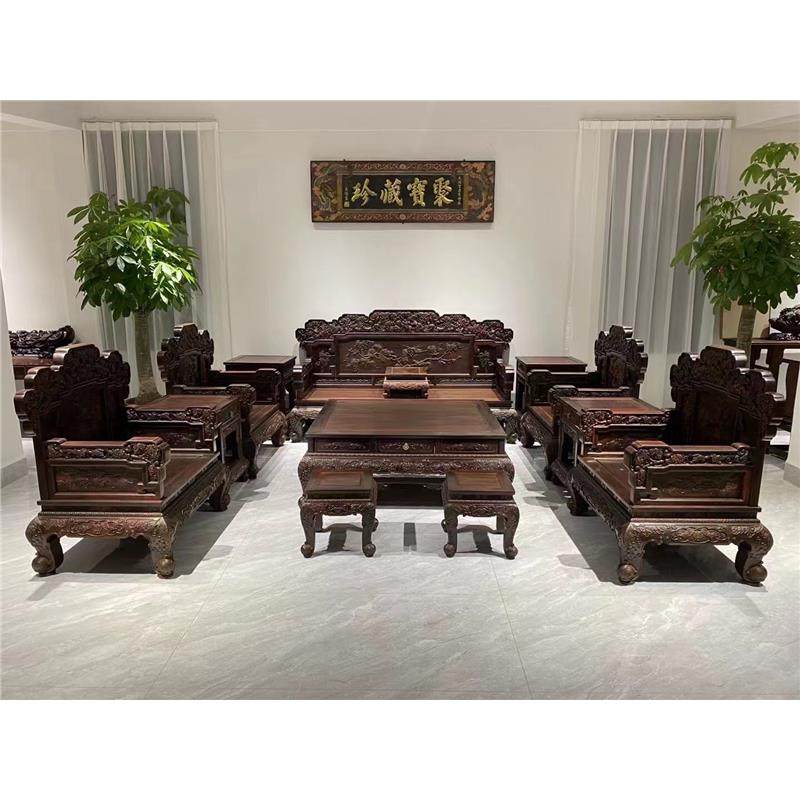 酸枝沙发大红整装组合古老挝古典多福客厅中式简约多子红木家具,住宅家具,红木沙发,淘宝优惠券,粉丝福利购,淘宝优惠卷